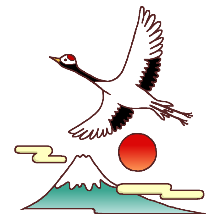 最高の動物画像 ロイヤリティフリー鶴 イラスト 無料 お正月