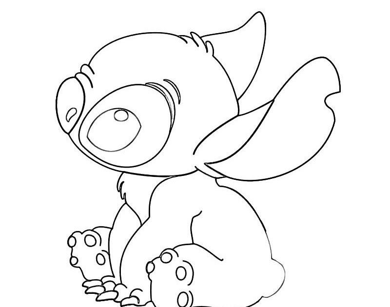 Baby Yoda Coloring Cute Baby Stitch Coloring Pages - magicelle