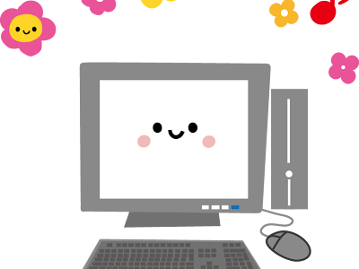 無料素材 パソコン イラスト 204433