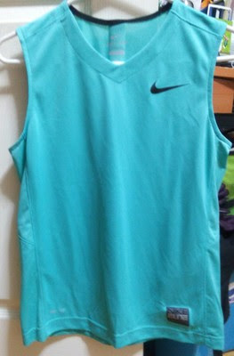 Cheap Price NIke boys AQUA muscle tee shirt size M NWT