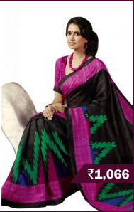 Triveni Stylish Broad Bordered Net Jacquard Saree (Design 1)