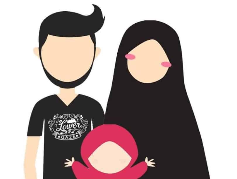 43 Gambar Kartun Muslimah Orang Tua Dan Anak Inspirasi 