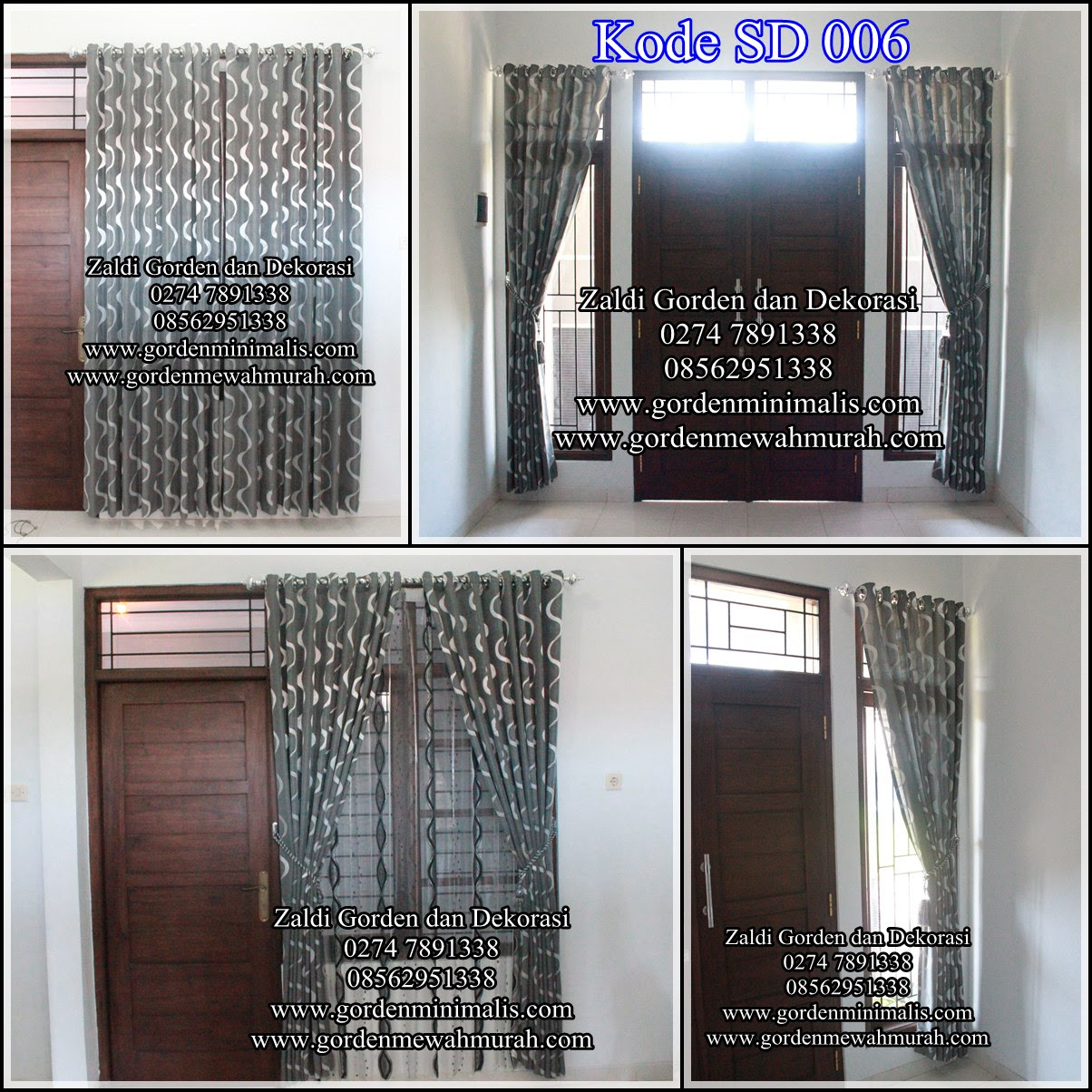 Model Gorden  Dua Pintu  Interior Rumah 