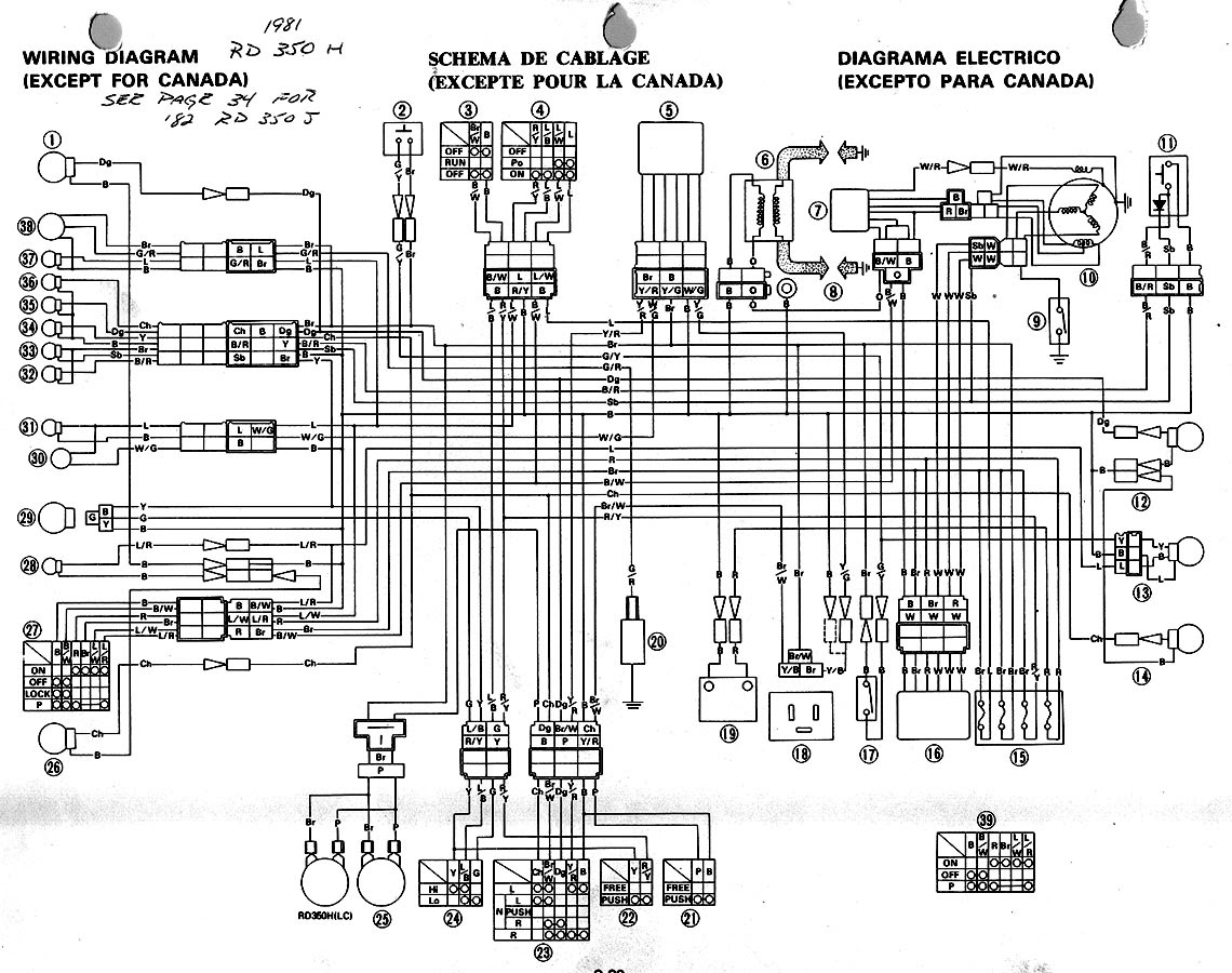 Yamaha Rd 350 Wiring Diagram