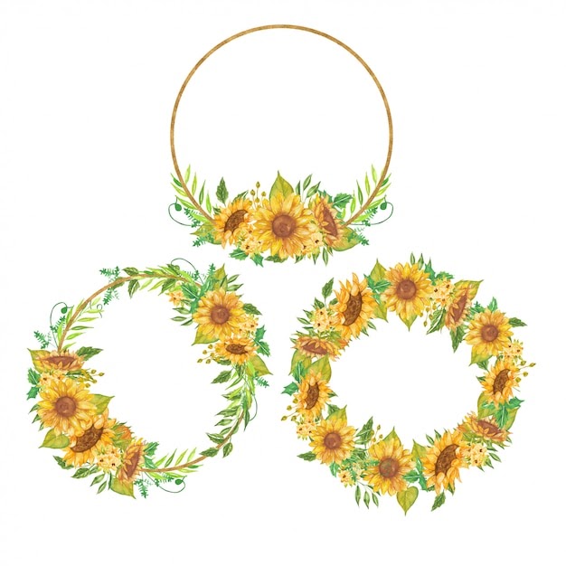 Free Free 292 Sunflower Wreath Svg Black And White SVG PNG EPS DXF File