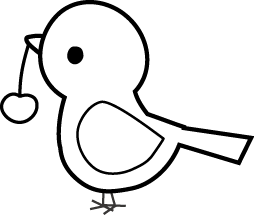 美しい花の画像 ベスト小鳥 イラスト 白黒