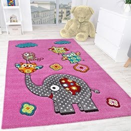 Teppich «eule» in 3d pink. Top 30 Eulen Teppiche Kinder Teppich Net