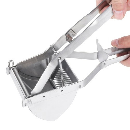 Preferably in the sequence shown: Potato Mashers Ricers New Stainless Steel Hand Held Potato Ricer Masher Fruit Vegetable Juicer Puree Home Furniture Diy