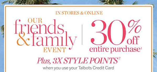 Talbots gift card where to buy. Shop Friends Family Early To Save On New Arrivals Talbots