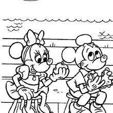 Couple disney cartoon mickey and minnie coloring pages womanmate. Mickey Mouse And Minnie Mouse In Love Coloring Pages Hellokids Com