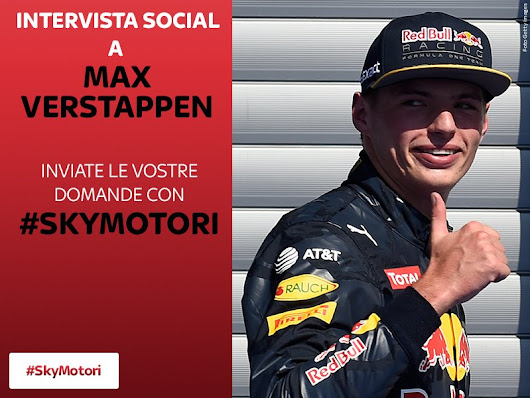 Sky Sport F1® HD su Twitter: "Domande per @Max33Verstappen? Scrivetecele con #SkyMotori e le migliori saranno selezionate per l'intervista social! "