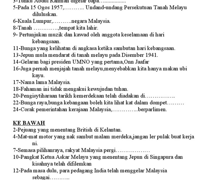 Soalan Dan Jawapan Pantun Teka-teki - Harbolnas p