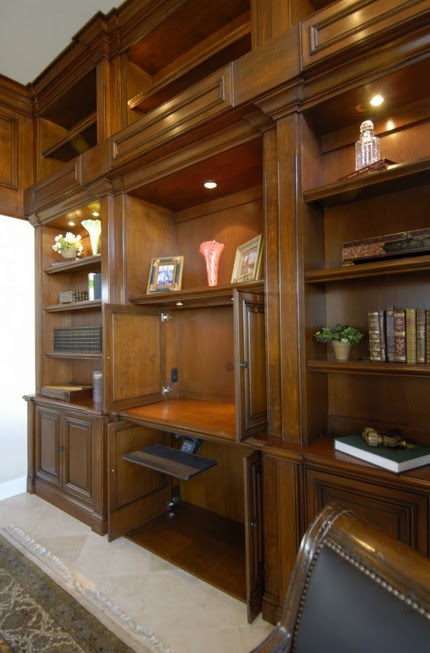 arredo libreria in noce