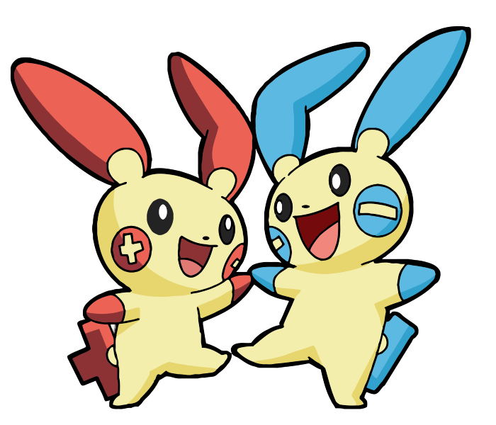 驚くばかりかわいい ポケモン プラスル マイナン 無料イラスト集