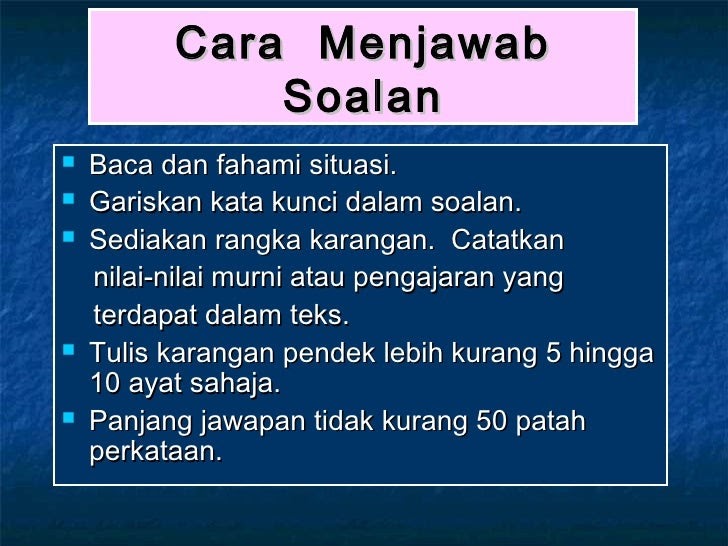 Contoh Soalan Ulasan Bahasa Melayu Tingkatan 2 - Soalan p