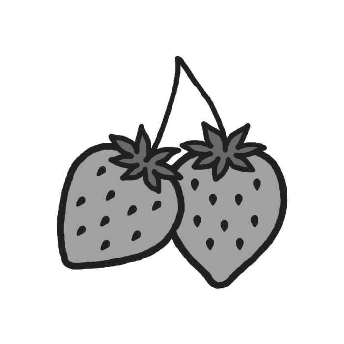 これまでで最高のいちご イラスト 白黒 ただのディズニー画像