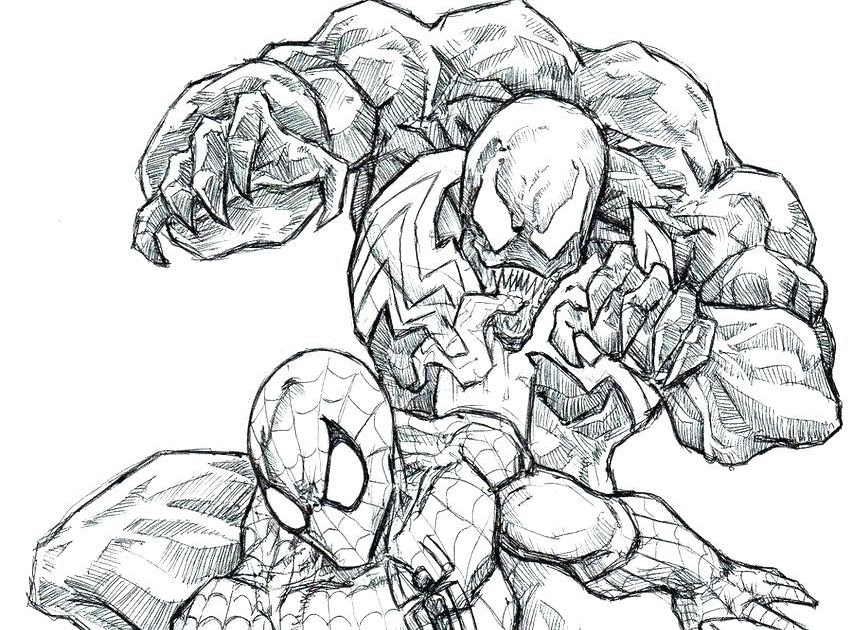 hulk vs venom coloring pages coloring and drawing