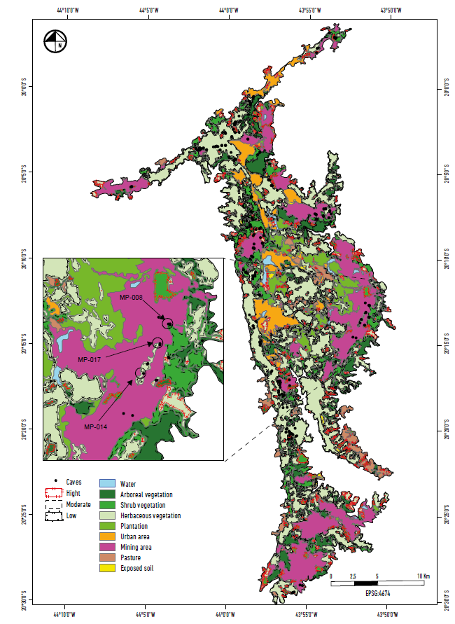 5 marzo, 2019 a las 5:45 pm. Landscape Fragmentation Around Ferruginous Caves Of The Iron Quadrangle Minas Gerais Brazil