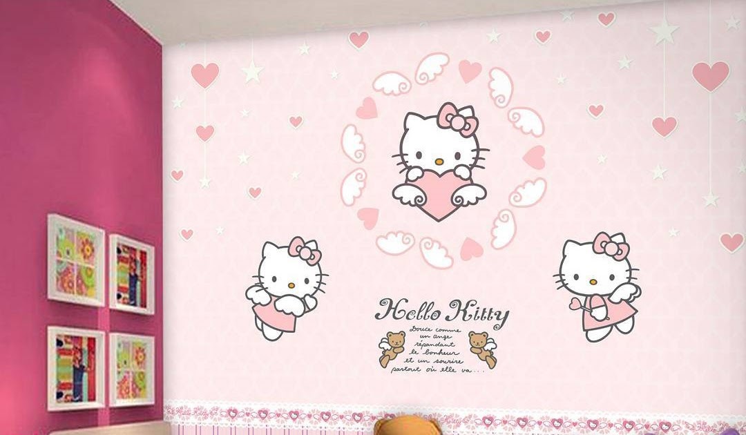 Populer 32 Cat Tembok  Gambar Hello  Kitty 