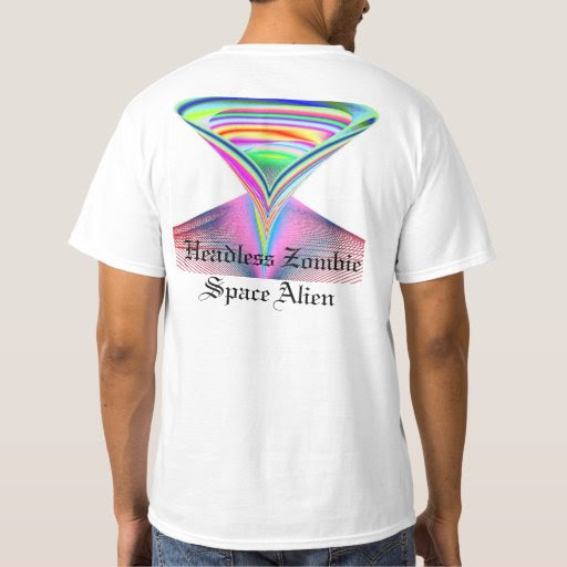 bBizarre Bizarre Headless Zombie Space Alien Tshirt