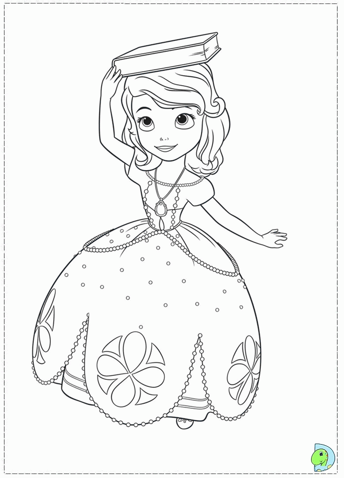 Gambar Mewarnai Princess Sofia - GAMBAR MEWARNAI HD