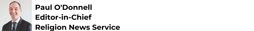 A portrait of Paul O'Donnell, Editor-in-Chief at Religion News Service.