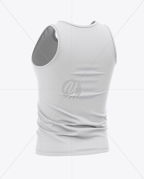 Download Download Men's Jersey Tank Top Mockup - Back Half Side ...