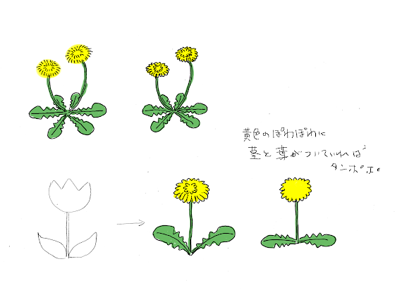 ベスト50 たんぽぽ イラスト 書き方 かわいいディズニー画像
