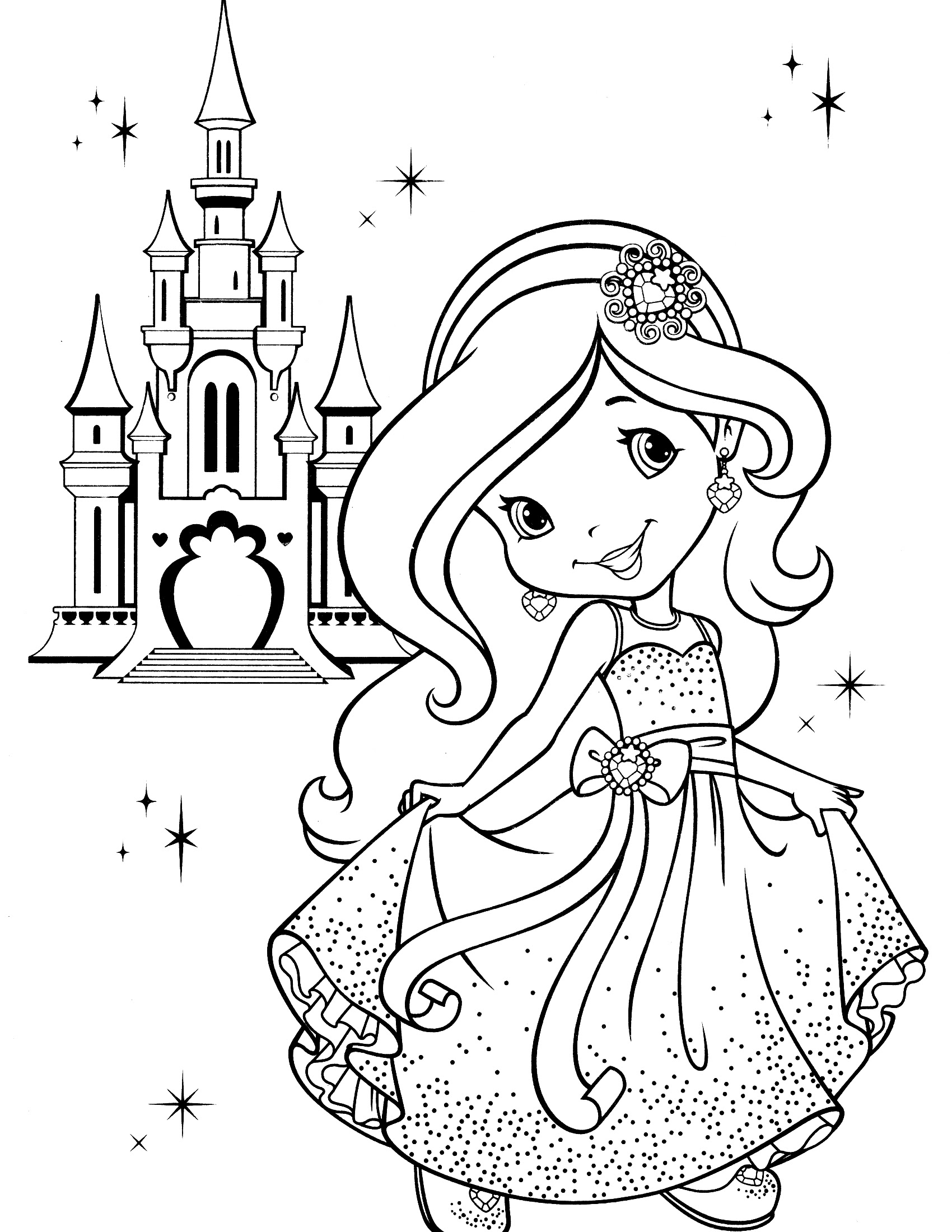 Fantastic disney princess coloring pages with printable princess. Princess Castle Coloring Pages Free Printable