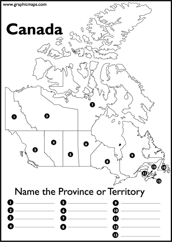 Blank Us And Canada Map