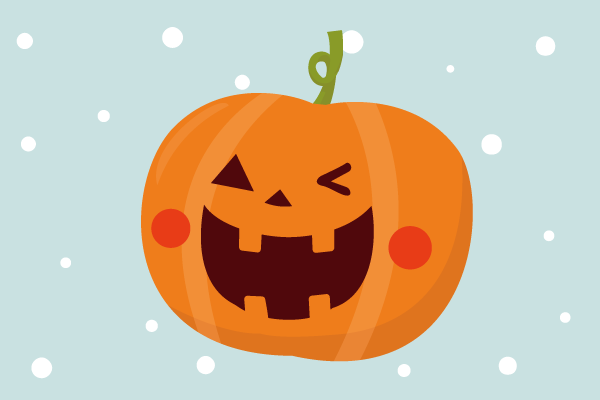 エレガントかわいい ハロウィン かぼちゃ イラスト 美しい花の画像