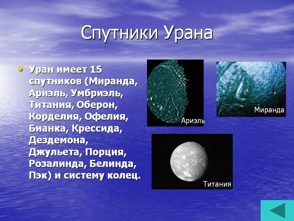 Все они получили названия в честь персонажей из произведений. Sputniki Urana 11376 59