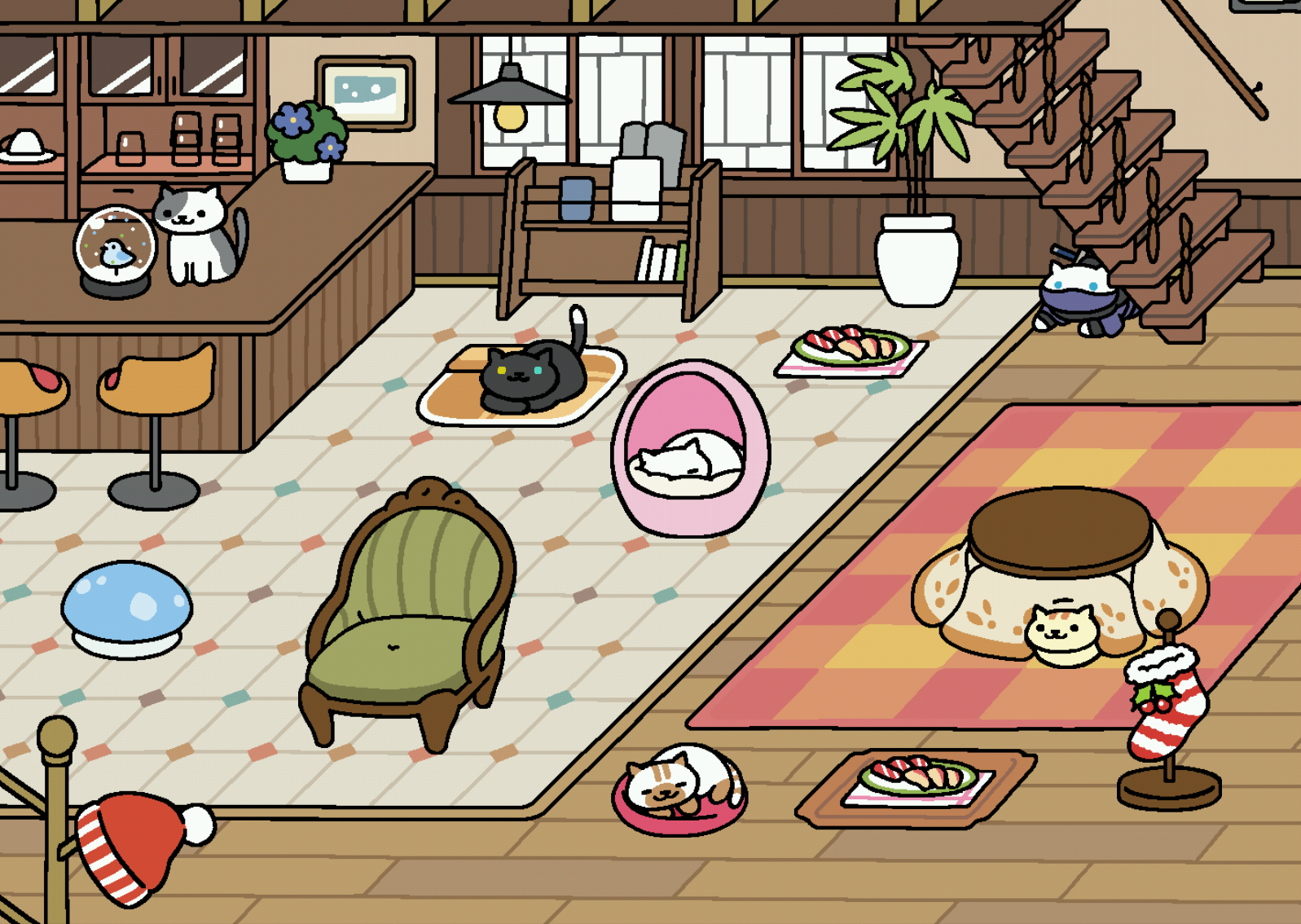 すべての花の画像 50 ねこあつめ 壁紙 高画質