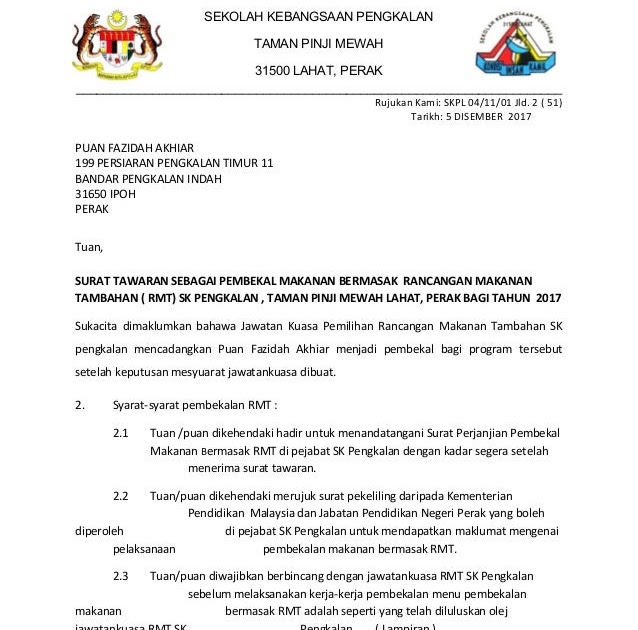 Contoh Surat Tawaran Kerja Swasta