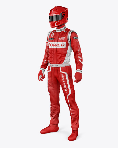 Download F1 Racing Kit Half Side View Jersey Mockup PSD File 145.09 MB
