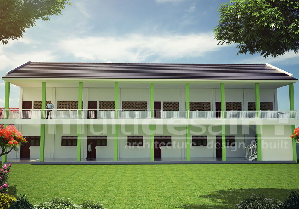 10 Desain  Gedung  Sekolah  Lantai  2 Konsep Top 