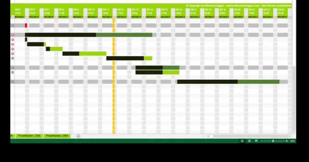 Bauzeitenplan Excel Vorlage Kostenlos / Muster ...