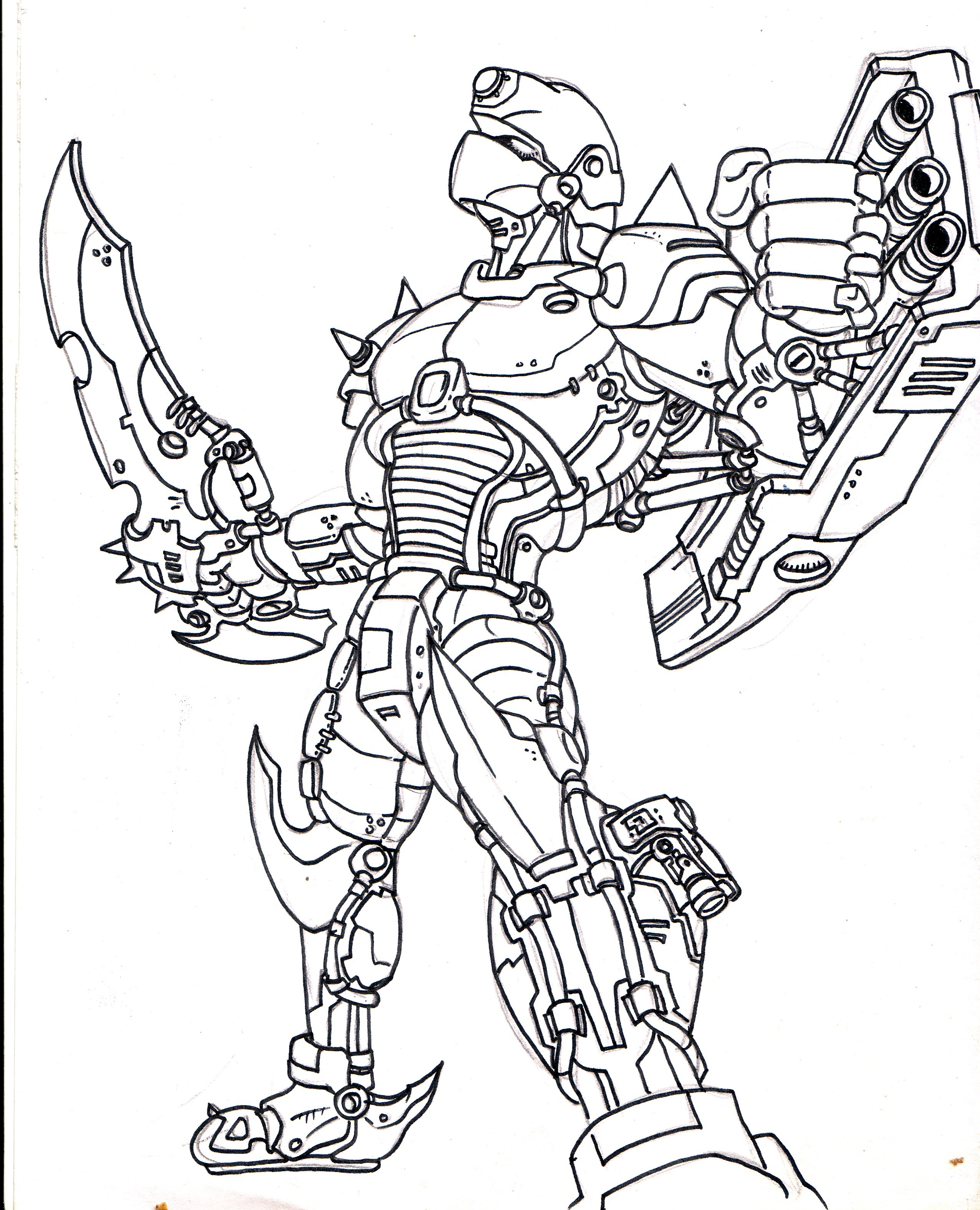  Gambar  Mewarnai Robot  Gundam