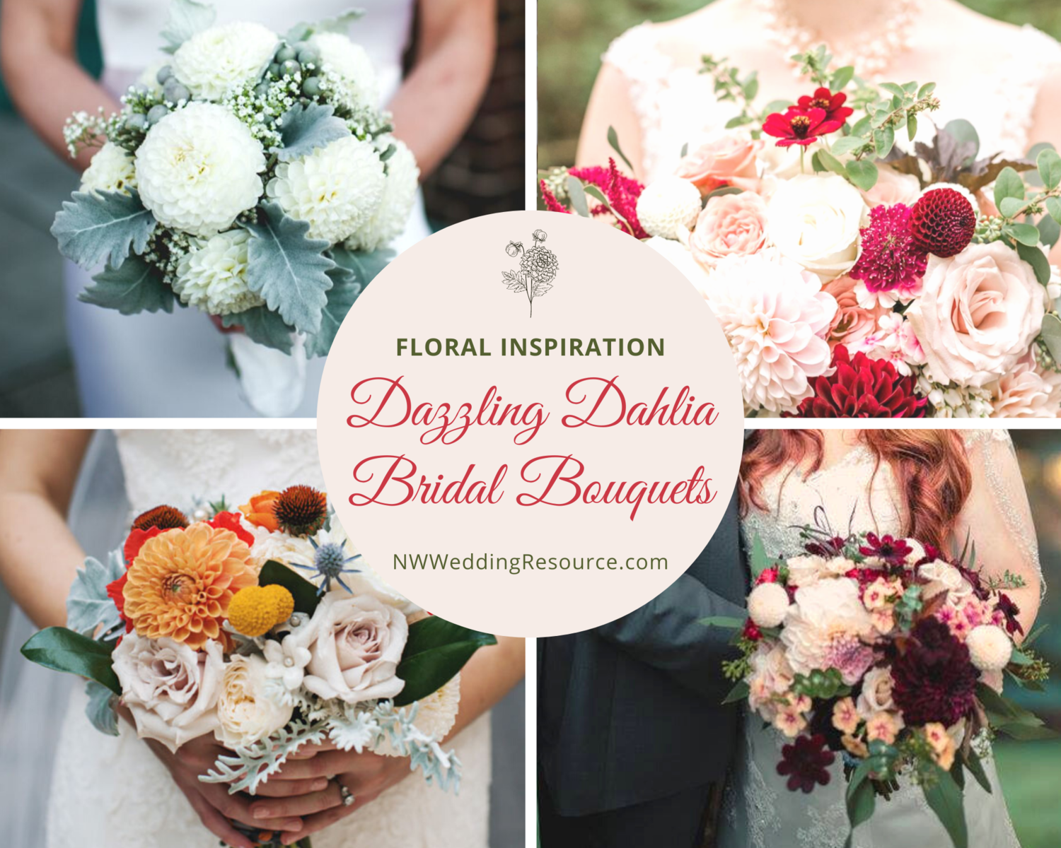 Dahlia wedding bouquets dahlia bouquet bride bouquets wedding flowers wedding colours bridesmaid bouquets perfect wedding fall wedding our white dahlia bouquet purple dahlia white dahlias dahlia centerpiece funny wedding cards wedding reception backdrop brides and. Floral Inspiration 12 Dazzling Dahlia Bridal Bouquets Northwest Wedding Resource Guide