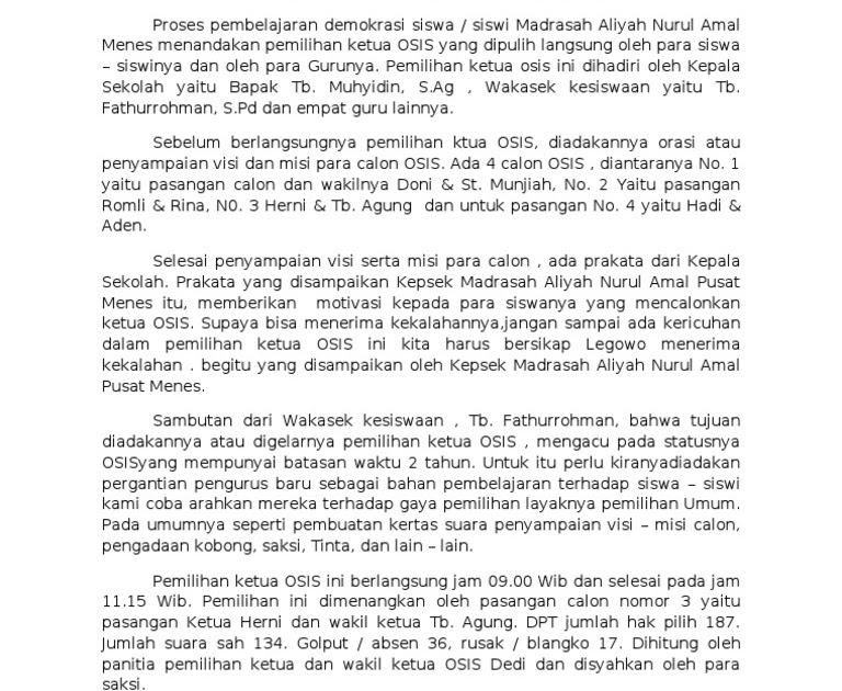 Contoh Contoh Pidato Pemilihan Ketua Kelas Terbaik