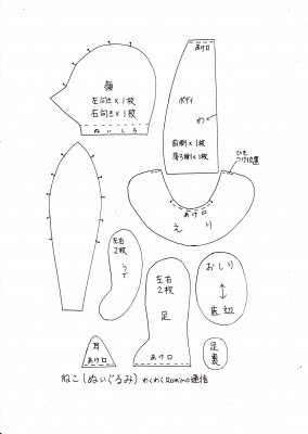 子供向けぬりえ ベスト猫 型紙 無料