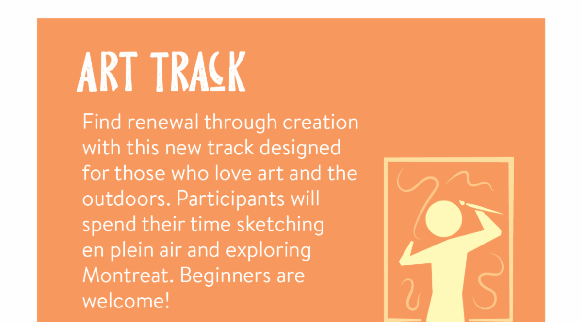 Art Track - Find renewal through creation with this new track designed for those who love art and the outdoors. Participants will spend their time sketching en plein air and exploring Montreat. Beginners are welcome!