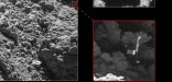 Une image prise par la sonde Rosetta montre le petit atterrisseur Philae à la surface de la comète Tchouri