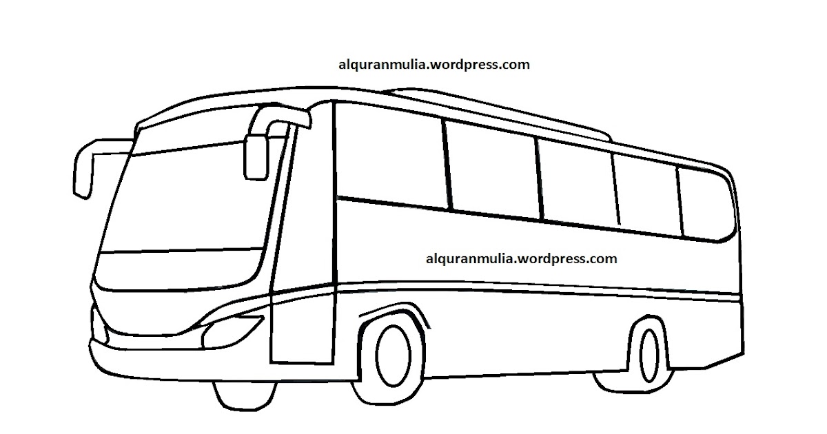 Sketsa Gambar Bus