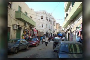 A busy street in Tripoli