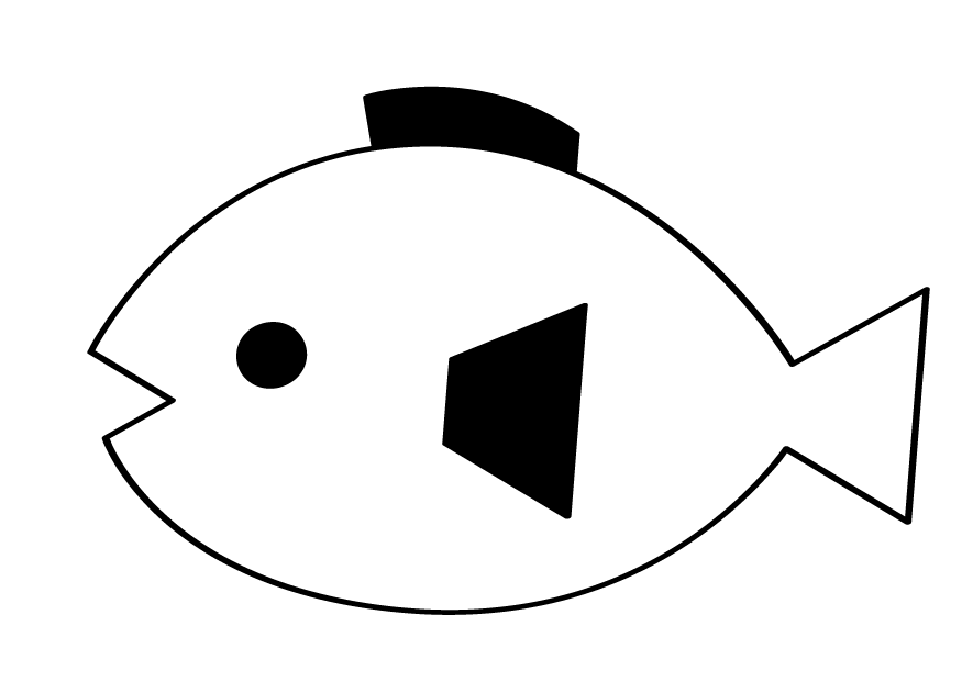 Jospictjapzit かわいい 魚 イラスト 白黒 魚 イラスト かわいい 白黒