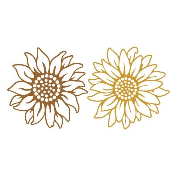 Download Sunflower Cricut Vinyl - Free Layered SVG Files