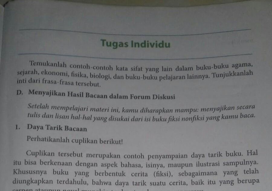Jawaban Tugas Individu Bahasa Indonesia Kelas 8 Halaman