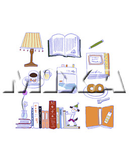 ベスト おしゃれ 読書 イラスト かわいい たつく