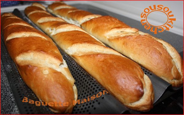 Notre recette de pain maison est rapide et facile. Homemade Baguette Recipe1 Sousoukitchen English Version